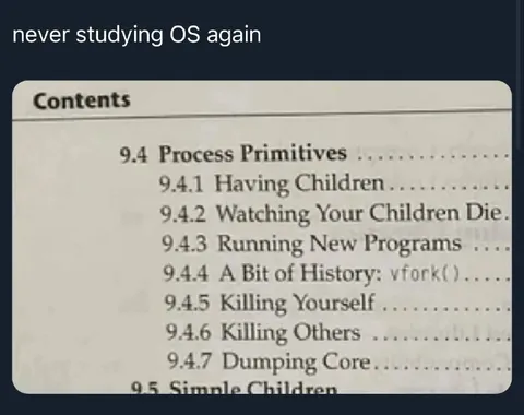 Never Studying OS Again