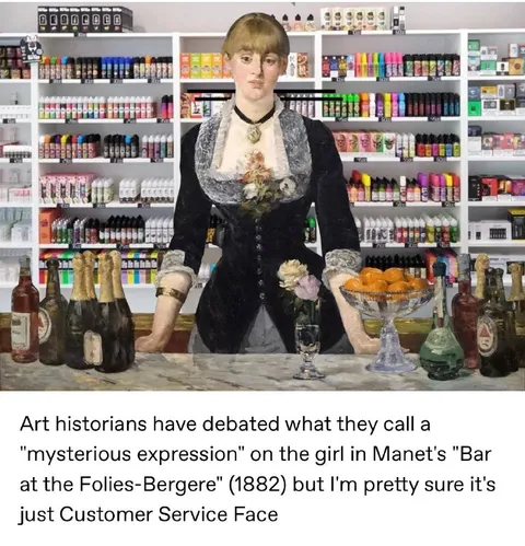 Manet's Customer Service Face
