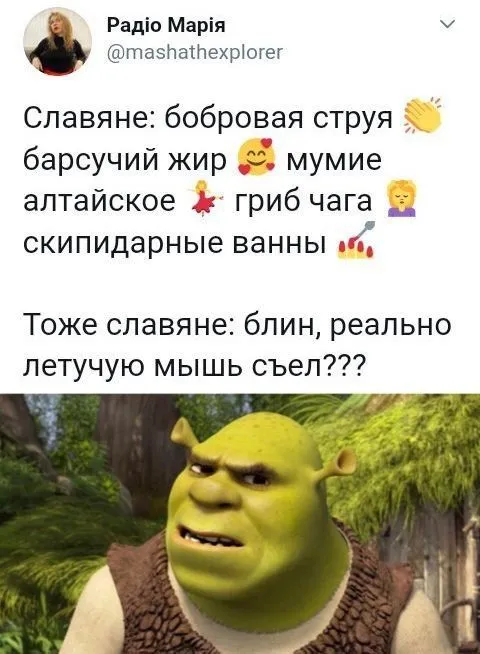Шрек съел летучую мышь