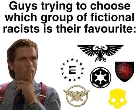 Choosing a Favorite Fictional Racist Group