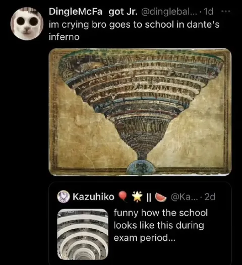 School Looks Like Dante's Inferno