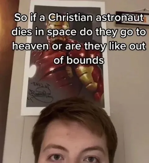 Christian Astronaut Out of Bounds