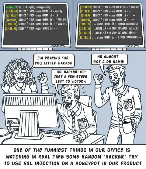 Office Watches a Fake Hacker