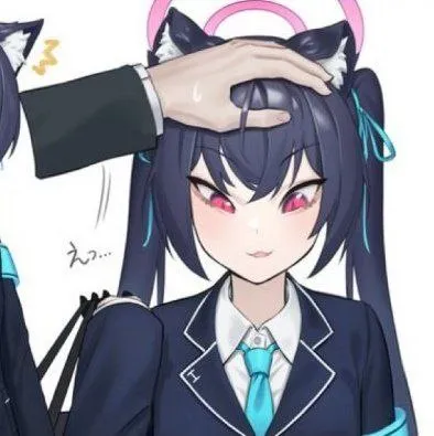 困惑する猫耳女子