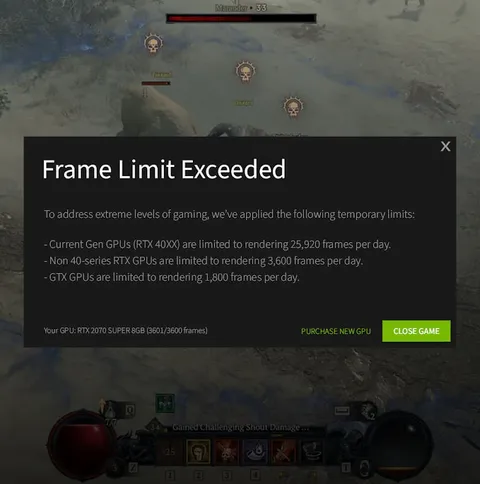 Frame Limit Exceeded