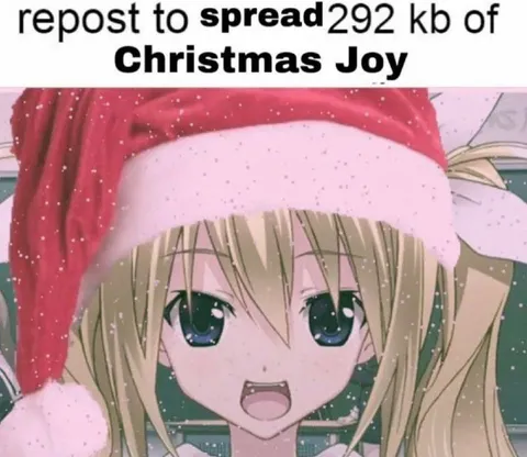 Christmas Joy Anime Girl