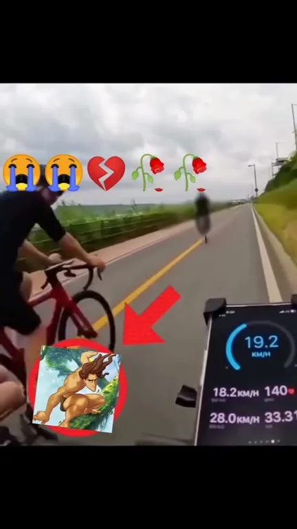 Cyclist crashes at full speed