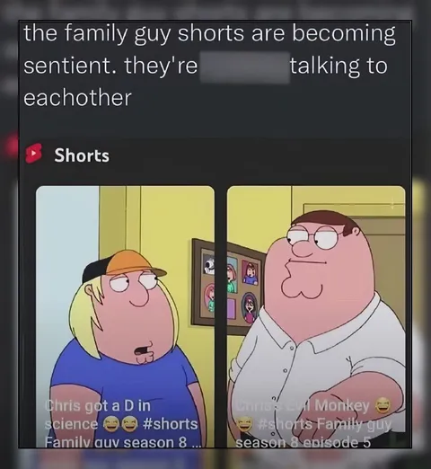 Family Guy Shorts Become Sentient