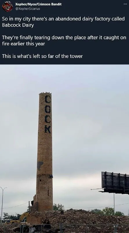 Abandoned Dairy Factory Tower