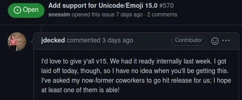 Laid-Off Emoji Release Maintainer