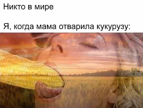 Когда мама сварила кукурузу