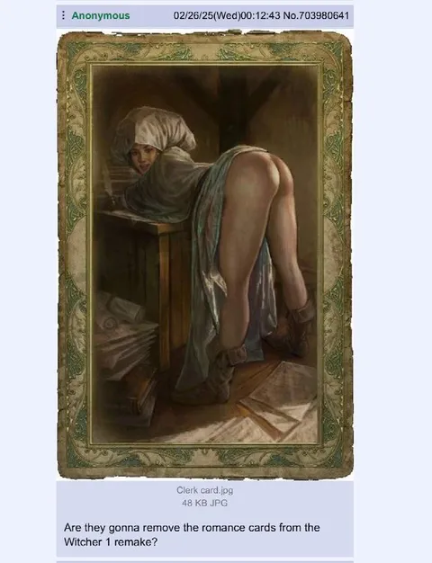 Witcher 1 Romance Cards