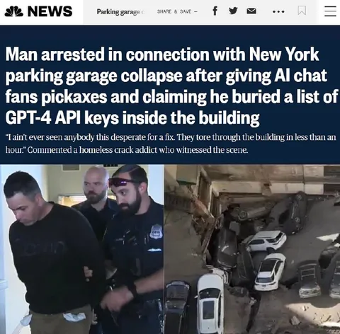 AI Keys Parking Garage Collapse