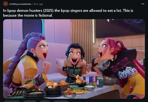 K-Pop Demon Hunters Eat Freely