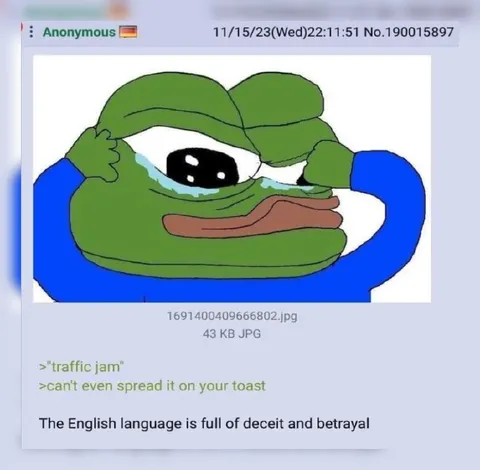 The English Language Betrays You