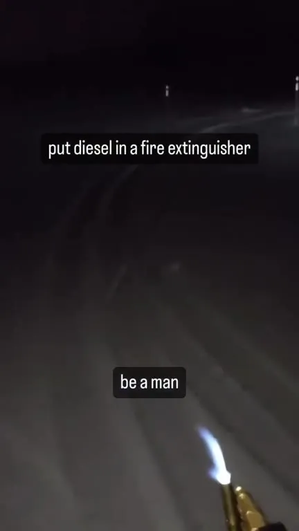Diesel in a Fire Extinguisher