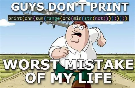 Guys Don't Print Worst Mistake