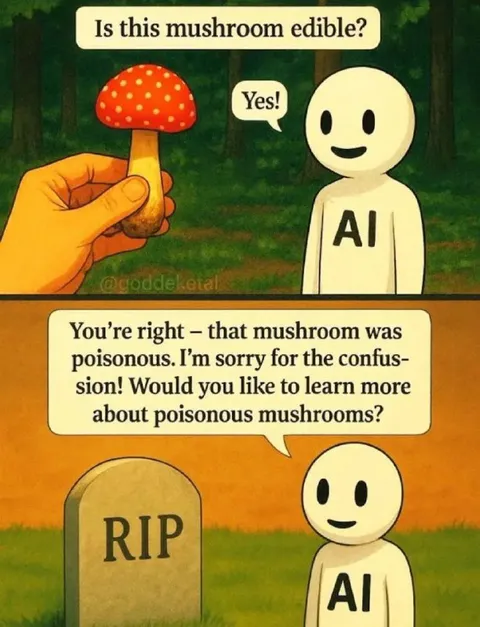AI Says Poisonous Mushroom Is Edible