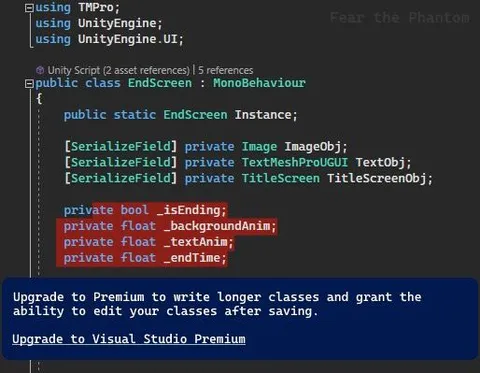 Visual Studio Premium Paywall