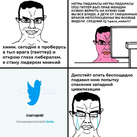 Твиттер снова меня забанил