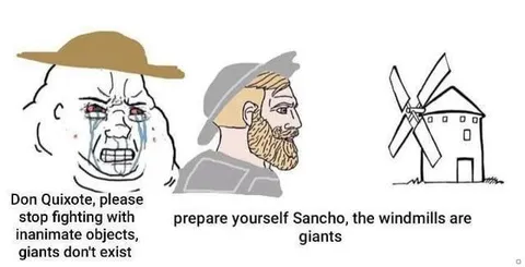Don Quixote Sees Giants