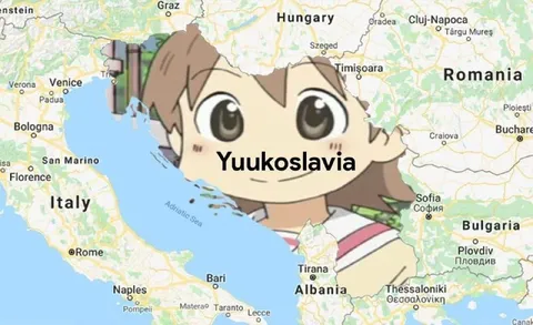 Yuukoslavia Map Meme