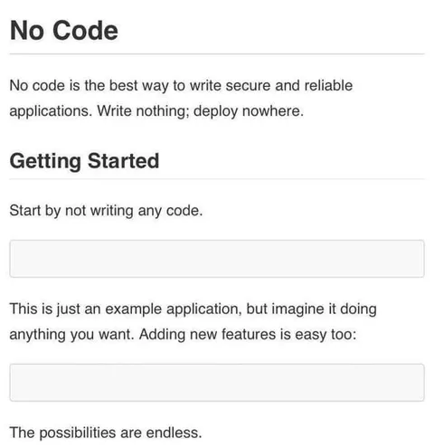 No Code Application Tutorial