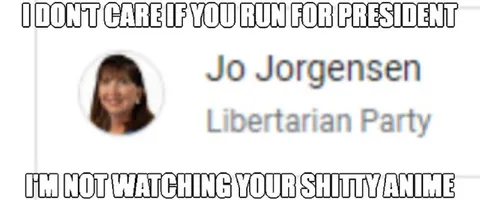 Jo Jorgensen Shitty Anime