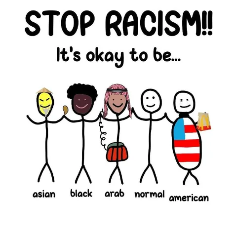 Stop Racism Stick Figure Meme