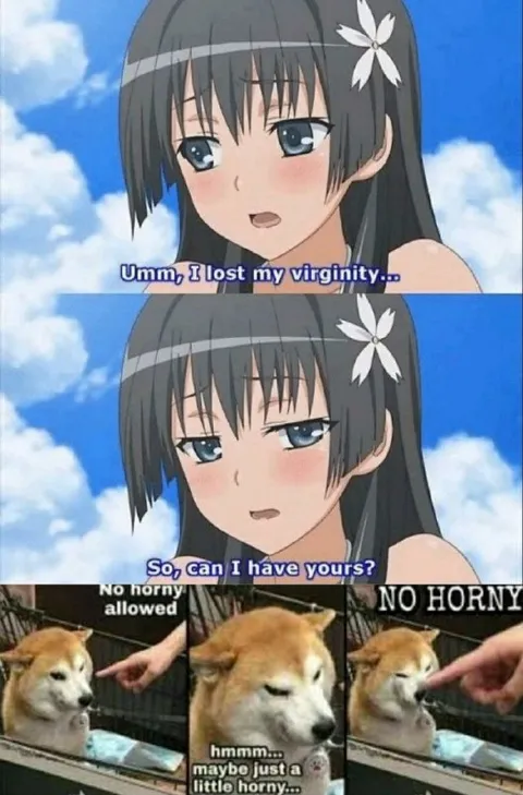 No Horny Allowed Anime Girl