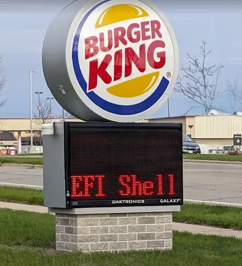 Burger King Shell Sign