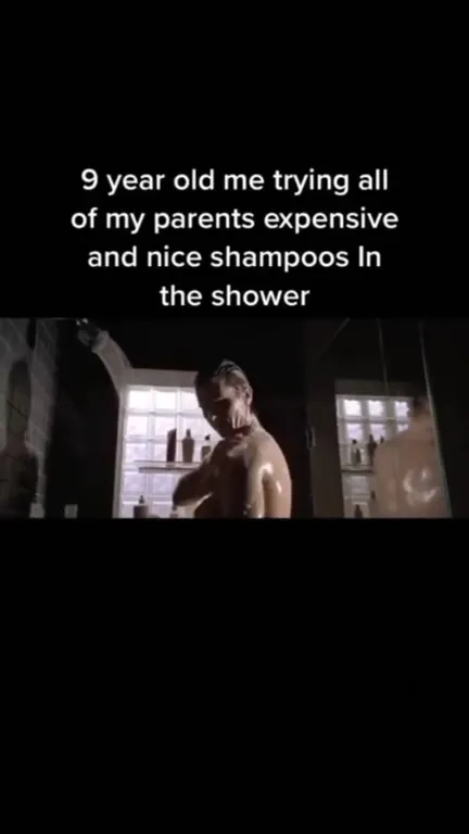 9 Year Old Using Expensive Shampoo