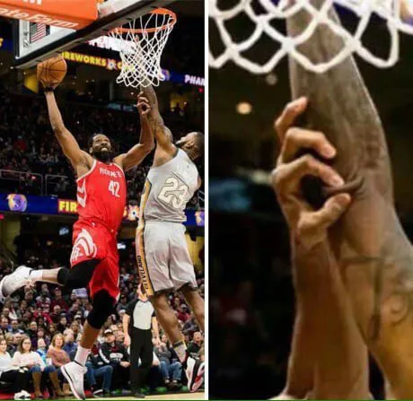 Parker Reaches for the Basket