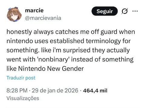 Nintendo New Gender