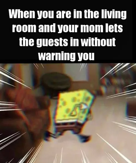 SpongeBob Runs From Unexpected Guests