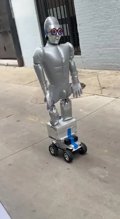 Robot Gets Knocked Over
