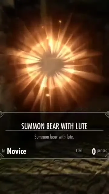 Skyrim Bear Plays Lute