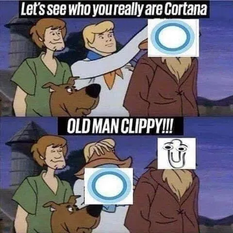 Cortana Reveals Old Man Clippy