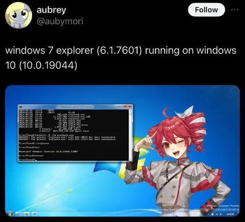 Windows 7 Explorer on Windows 10