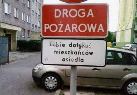 Droga pożarowa i mieszkańcy osiedla