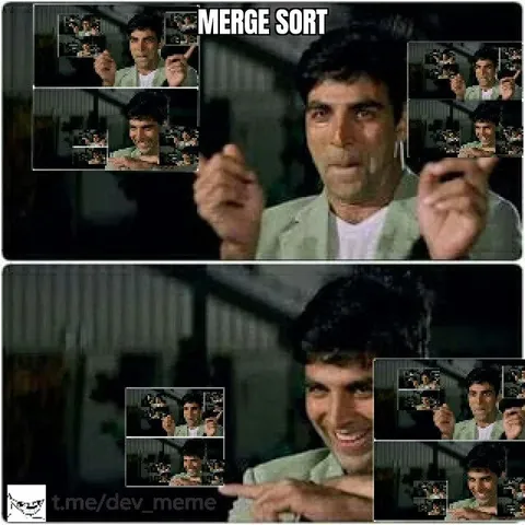 Merge Sort Recursion Meme