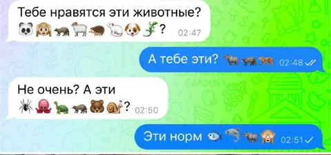 Какие животные тебе нравятся