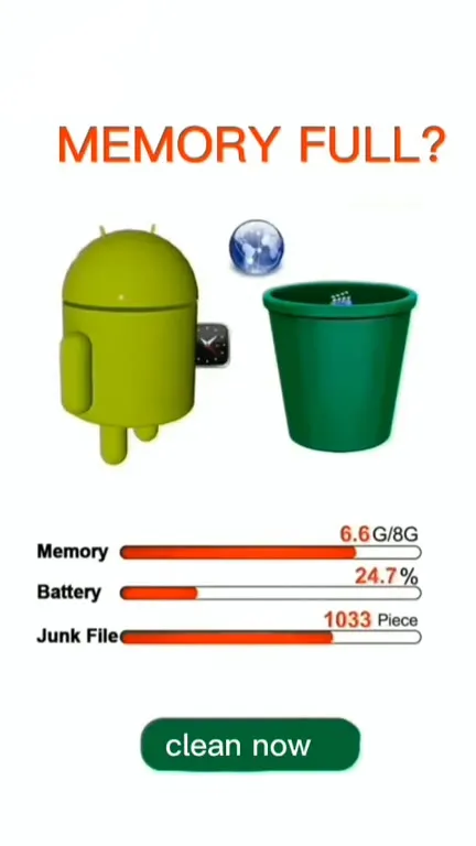 Android Cleans Its Full Memory