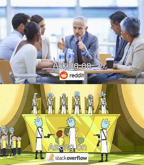 Asking on Reddit vs Stack Overflow