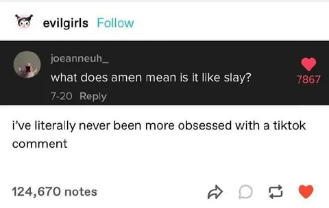 What Does Amen Mean Like Slay