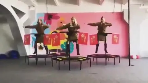 День Победы на батутах