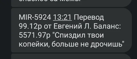 Перевод с оскорбительным комментарием
