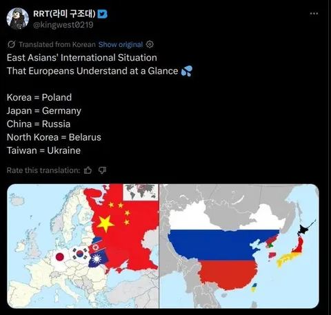 East Asia as European Countries