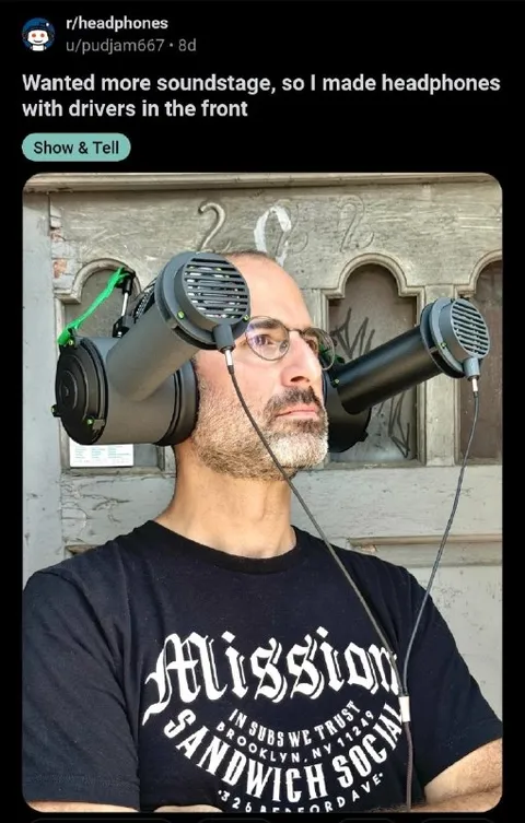 Headphones With Front Drivers