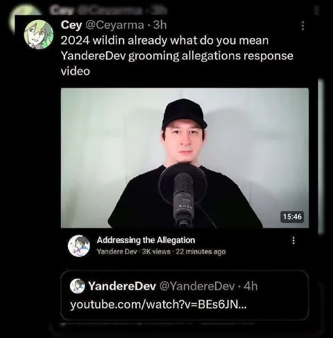 YandereDev Allegations Response Video